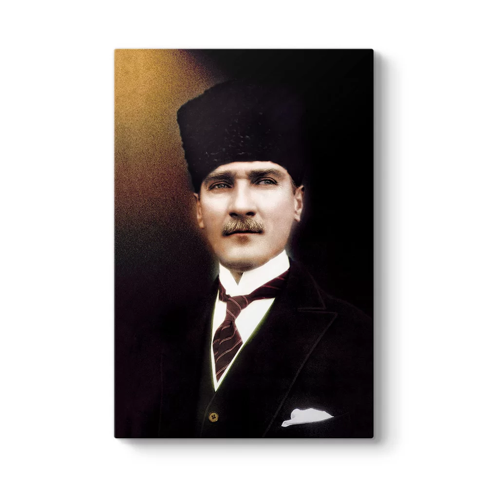 Siyah Kalpaklı Atatürk Tablosu - Model 2